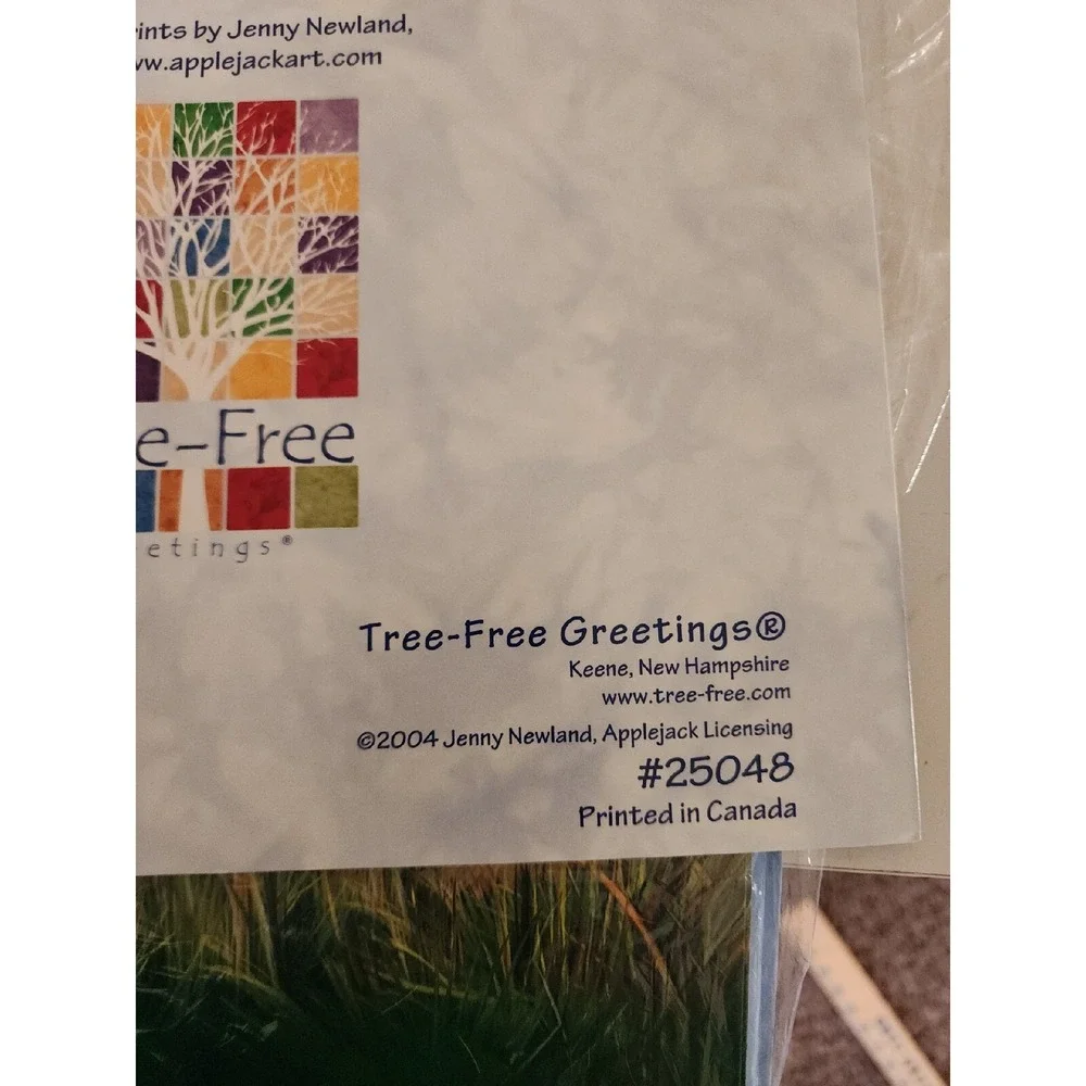 Tree Free Greetings Jumbo Card Jenny Newland Mother's Pride 11x14 Envelope Lot 4